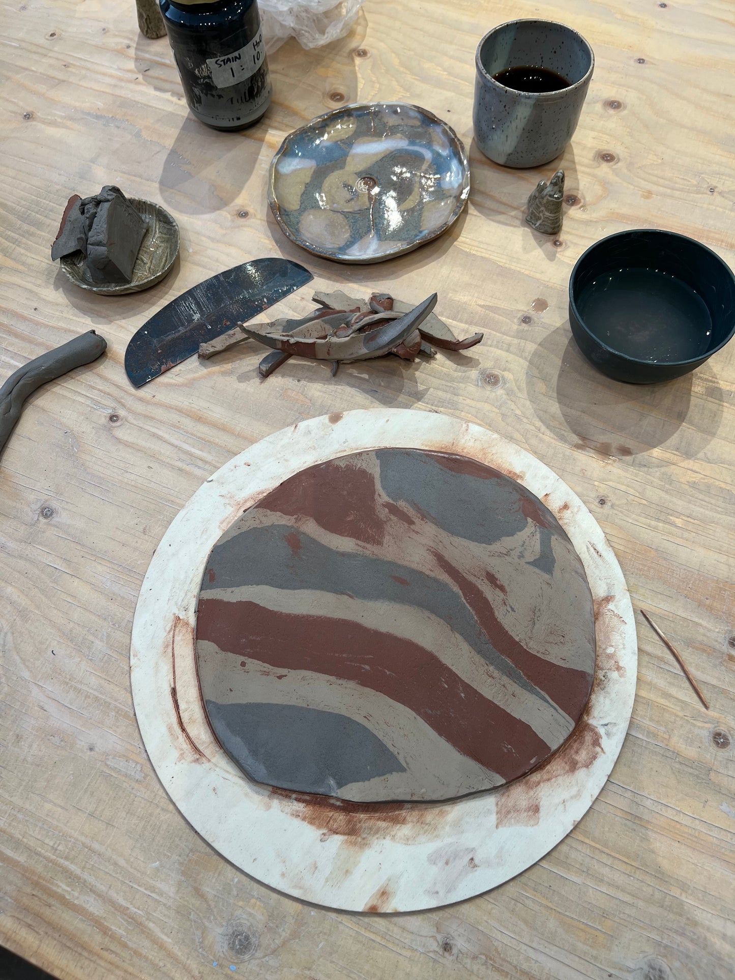 🍵 Tea, Fikalab and Nerikomi Morning— Clay Canvas Workshop