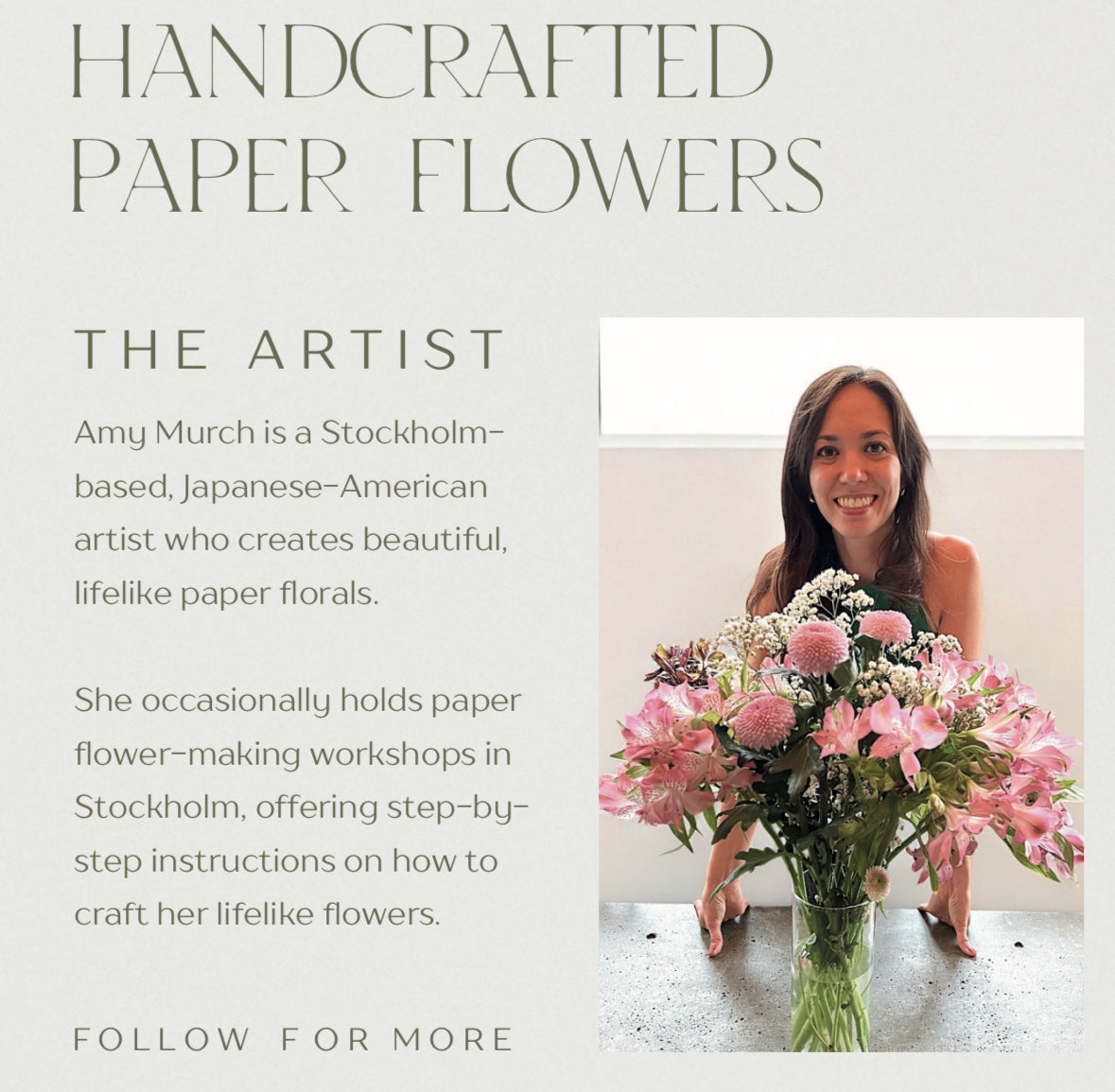 31/Jan 1/Feb Crepe Paper Flower Pop-Up Workshop 10.30 (Sat-Sun)