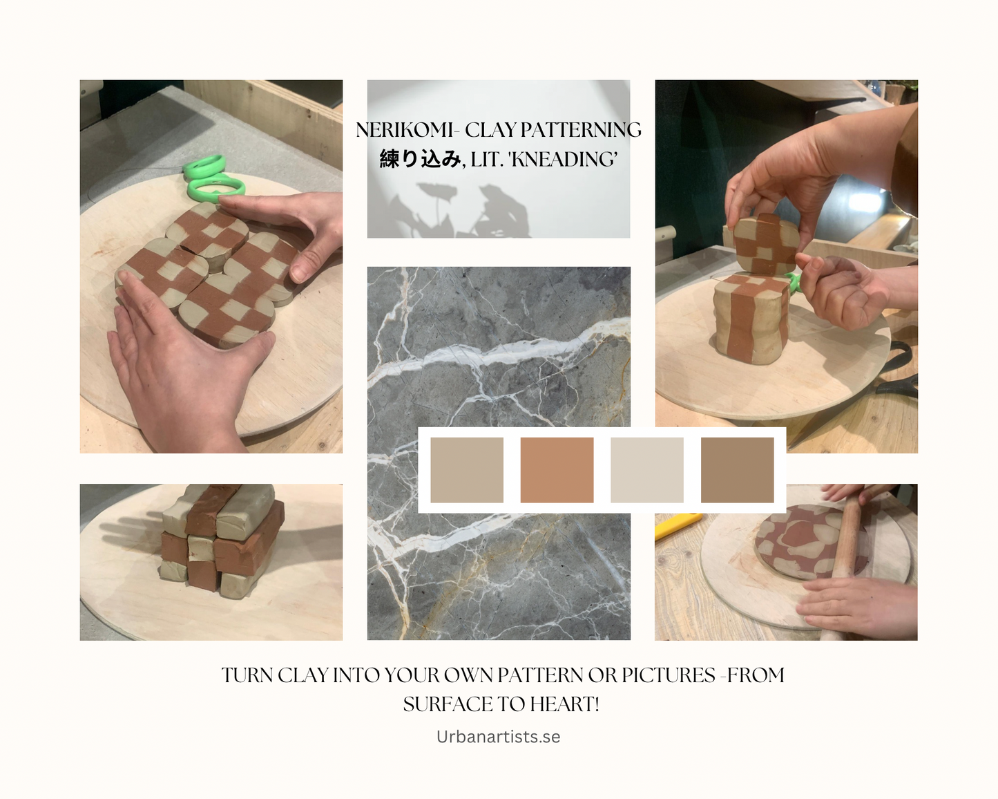 A Japanese Morning — Nerikomi Clay Canvas Workshop with Onigiri and Matcha Tiramisu (Sat)