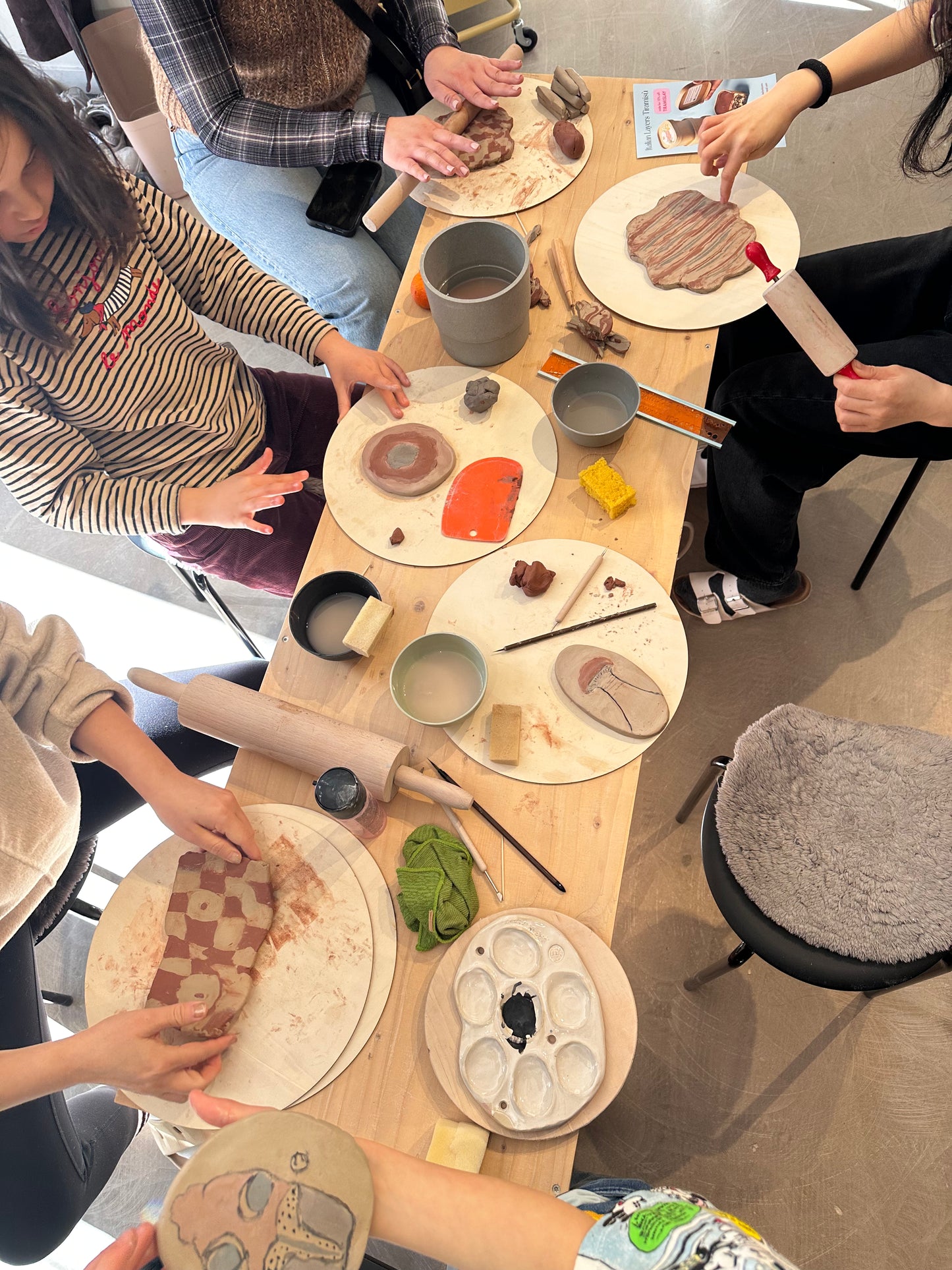 🍵 Tea, Fikalab and Nerikomi Morning— Clay Canvas Workshop